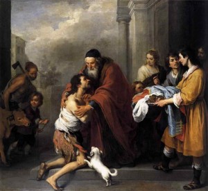 Le retour de l'enfant prodigue. Bartolomé Esteban Murillo (1615-1688)
