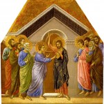 L'incrédulité de saint Thomas. Duccio di Buoninsegna (1260-1318)