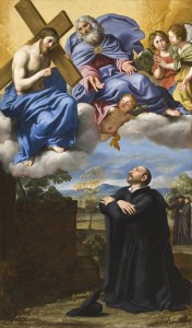 Saint Ignatius_of_Loyola's_Vision_of_Christ_and_God_the_Father_at_La_Storta_Le Dominiquin(1581-1641)