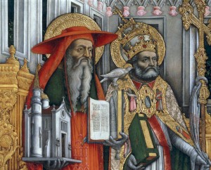 Saint Jérôme et saint Grégoire le Grand par Antonio Vivarini (15e)