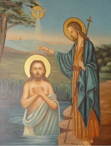 Baptême de Jésus. copte jérusalem