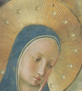 Marie, Première Église. Fra Angelico (détail)