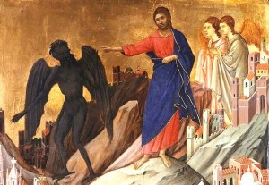 Tentation de Jésus Duccio (1308-11)