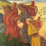 Femmes kabyles revenant de la fontaine 1910. Musée de Brou. Bourg-en-Bresse