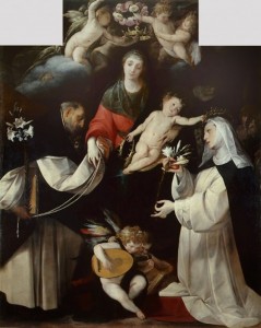 Madonna del Rosario par Cerrano (Giovanni-Battista Crespi 1573-1632)