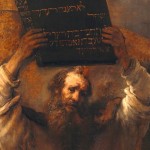 Moïse et les Dix Commandements (détail) Rembrandt. 1658.