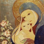 Marie, Vierge de tendresse. Icône de Mireille Félix