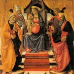 Commémoration de S. Paul et S. Pierre. S.Clemente et Sebastiano D. Ghirlandaio 15e.Madonna con bambino.Duomo San Martino.Lucca.Italie