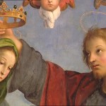 Le couronnement de Marie (détail) par Raffaello Sanzio (16e). Pinacothèque du Vatican
